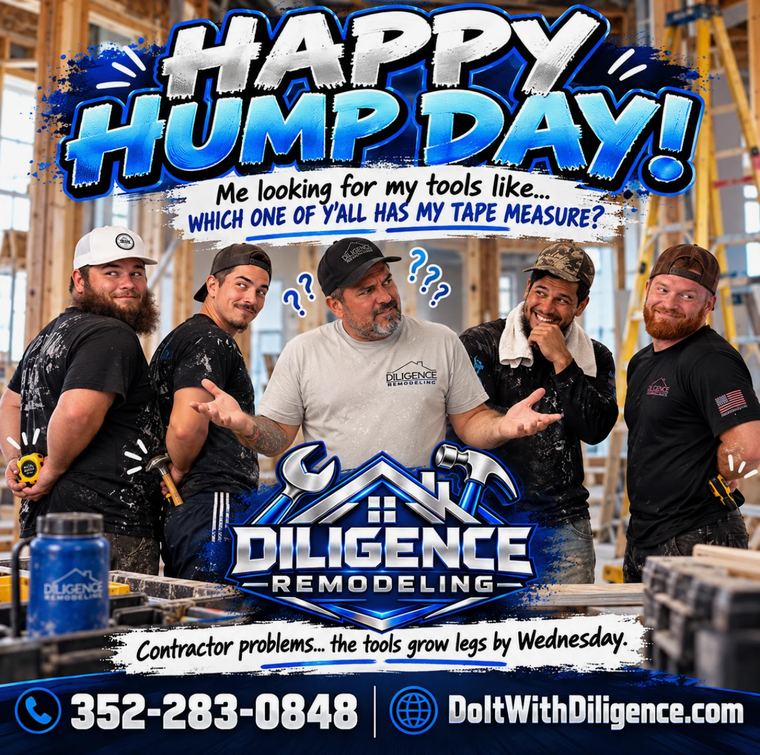 Hump Day on the job: somebody always has the tape measure